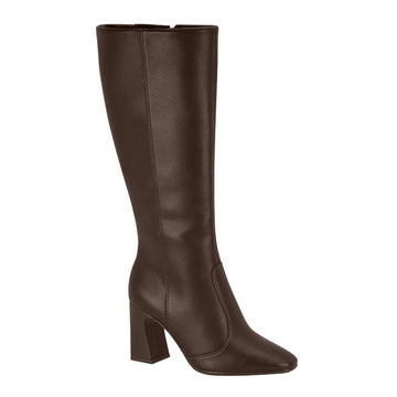 Beira Rio 9086-103 Block Heel Boot in Coffee